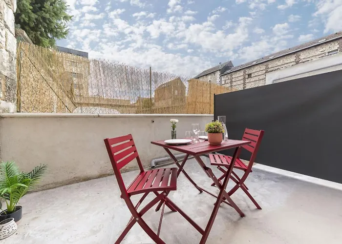 Le Cocon Rouennais - Terrasse - Climatisation - Gare