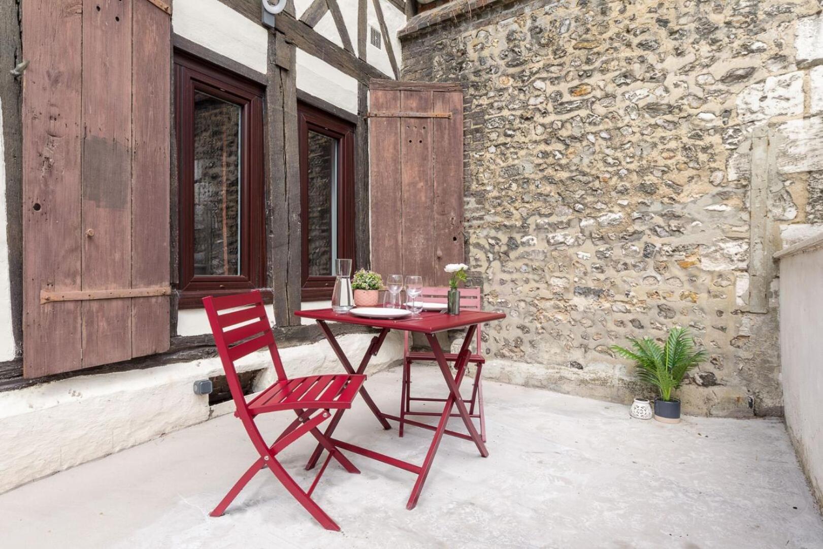 Le Cocon Rouennais - Terrasse - Climatisation - Gare Apartment *